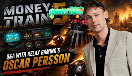 Tampilan visual dan simbol karakter dalam permainan slot Money Train 5